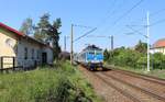 362 0132-3 zu sehen mit dem R 610 Karlex am 18.05.18 bei Tršnice.