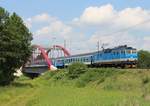 362 125-7 mit Rx 612 Svatava zu sehen am 06.06.18 bei Tršnice.