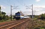 362 053-1 als R 615 Ohře fuhr am 30.09.15 durch Tršnice.