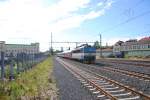 28.8.2010 16:39 ČD Baureihe 363 129-8 mit einem Schnellzug (R) aus Cheb nach Praha hl.n.