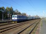 363 079-5 bei der Einfahrt in Cheb am 16.10.11.