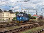 Die 363 036 bei einer Rangierfahrt am 20.06.2011 im Pilsener Hbf.