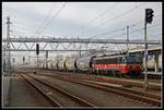 365 001 mit Güterzug in Hodonin am 25.02.2019.