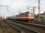 371 004-3 der CD ist mit einem EC von Dresden-Neustadt komment Richtung Dresden-HBF unterwegs.02.12.07.