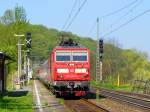 371 201-5 der CD zieht EC 173 nach Wien am 19.4.2009 durch Obervogelgesang.