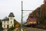 Ende Oktober begegnete mir in Bad Schandau diese Kndelpresse der Tschechischen Staatsbahnen.