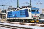 In trauhaften Sonnenlicht zeigt sich 371 002 dem Fotografen in Dresden Hbf am 14.02.2010