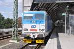 DRESDEN, 08.09.2010, die tschechische Lok 371 002-7 hat in Dresden Hbf den EC 173 übernommen