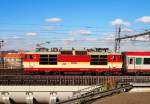 ČD 371 005 (nickname Bastard)nahe dem Hauptbahnhof Prag am 31.10. 2012.