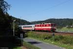 371 004 mit EC 175 am 07.09.2013 in Knigstein.