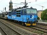 CD 372 008 mit Güterzug am 10.08.2020 in Dresden Mitte