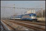 380 007 mit Eurocity in Prelouc am 22.01.2019.