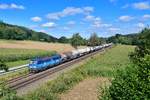 383 005 mit einem Kesselzug am 19.08.2020 bei Einöd.