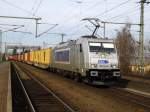 Am 07.03.2015 kam die 386 003-8 von der METRANS aus Richtung Braunschweig nach Niederndodeleben und fuhr weiter in Richtung Magdeburg.