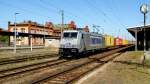 Am 24.05.2015 kam die 386 016-0 von der METRANS aus Richtung Magdeburg nach Stendal und fuhr weiter in Richtung Hannover .