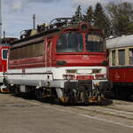 Festival parn�ch lokomotiv v Bene�ově 2026, eine Laminatka des EVU Rail Systems.