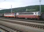 ČD 230 (links) und ČD 240 (rechts) am 05.06.2007 in Horn Dvořite