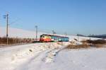  242 204 (CZ-CD 91 54 7 242 204-6) mit Os8357 am 20.01.2017 bei Batelov