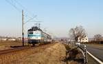 242 212-9 mit Os 7514 zu sehen am 31.01.19 in Borovy.