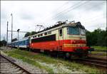 CD 242 263-2 im Bahnhof Jindřichův Hradec am 12. 7. 2016