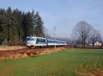 Die 242 250 mit einem Rx am 27.03.2016 unterwegs bei Točník