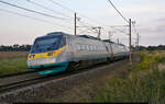 Nachschuss auf den SuperCity Pendolino 681 002-2 in Pardubice-Opočínek (CZ).