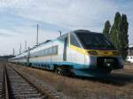 681 001 der CD abgestellt im Bahnhof Riesa am 11.10.06