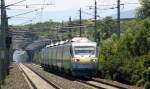 681 007-1 durchfuhr an diesem heien 11.Juli 2010 soeben den Busserl Tunnel zwischen Pfaffsttten und Gumpoldskirchen.