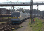 681 002-2 aus Prag über Pilsen läuft in Cheb ein. 24.06.2016 13:24 Uhr.