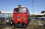 Tag der Eisenbahn am 24.09.16 in Cheb: `Sergej´ in der Sonne