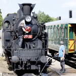 Šumavské léto s párou 2025 na Volarsku Železniční .Trať České Budějovice – Černý Kříž Strecke 194, nach der