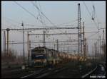 Unipetrol Gz mit 753 718-6 und 753 716-0 nach Usti nad Labem in Nymburk am 29.12.2008