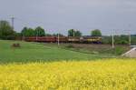 753 729 und 753 737 mit Kohlezug bei Jesenik (22.05.2011)