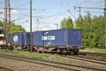 Containergterwagen in Lehrte am 03.05.2011.