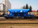 RCO- Güterwagen vom Typ Facc abgestellt in Bhf Měšice am 11.04.2015.