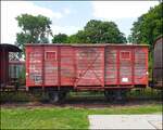 Güterwagen Z7726 stand am 23.08.2023 im Eisenbahnmuseum Jaroměř.