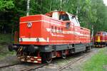 T444 162 steht am 13 Mai 2012 ins Eisenbahnmuseum von Luzna u Rakovnika.