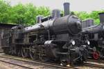 Dampflok 354 7152 steht am 13 Mai 2012 ins Eisenbahnmuseum in Luzna u Rakovnika.