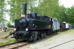 422.062 im Eisenbahnmuseum Lužná u Rakovníka, fotografiert am 04.06.2022