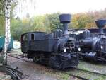 die ehemalige BEB Ia mit der CSD-Nummer 300.619 im Eisenbahnmuseum Lužná u Rakovníka, Aufnahmezeitpunkt September 2013