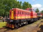 T 444 030  Karkulka - Rotkäppchen  (Baujahre 1963) im Eisenbahnmuseum Luzná u Rakovníka am 22. 6. 2013.