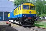 Kyklop Prototyp T499 0002 steht am 13 Mai 2012 ins Eisenbahnmuseum von Luzna u Rakovnika.