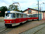 Auf Grund des Gesamteindruckes würde ich den im Juli 2017 im Straßenbahnmuseum Prag hinterstellten Wagen 6921 dem Tatra-Typ T3M zuordnen