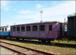 Historische ČSD Wagen Clm 4-6324 (Královopolská strojírna Brno 1936) in Eisenbahn Museum Jaromer am 2.