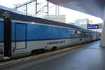 Der Speisewagen CZ-ČD 73 54 85-91 006-2 ARbmpz 892 im RJ 372  Vindobona  von Graz Hbf nach Praha hl.n., am 15.08.2022  in Wien Hauptbahnhof.