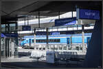 Die etwas andere  Blaue Stunde   in Graz Hauptbahnhof am 31.01.2023