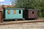 MPZ Eigenbauwagen  Triokenak  und  Hrosak  am 18.August 2018 in der MPZ-Endstelle Dul Jindrich.