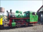 Schmalspurdampflokomotive BS 80 (1951) ČKD Sokolovo in Bahnhof Kolín Sendražice am 9.8.2017.