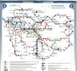 Scann des Streckenplans der Böhmisch-Sächsischen Schweiz.