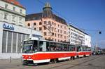 Tschechien / Straßenbahn (Tram) Brno / Brünn: Tatra T6A5 - Wagen 1215 sowie Tatra T6A5 - Wagen 1216 von Dopravní podnik města Brna a.s.